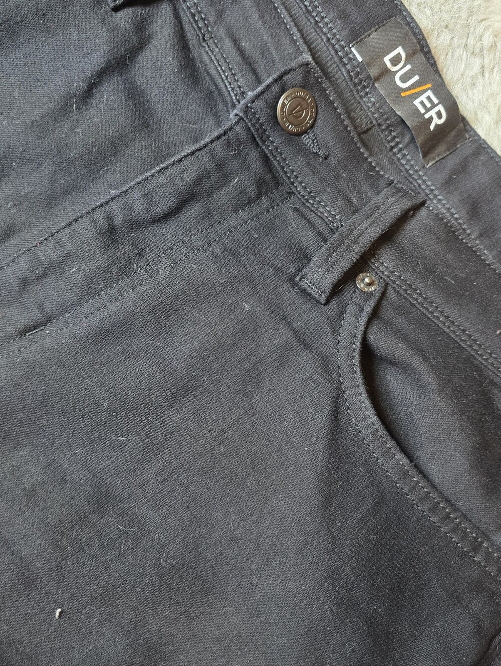 DU/ER Slim Black Men's Jeans - Stretch Slim Fit